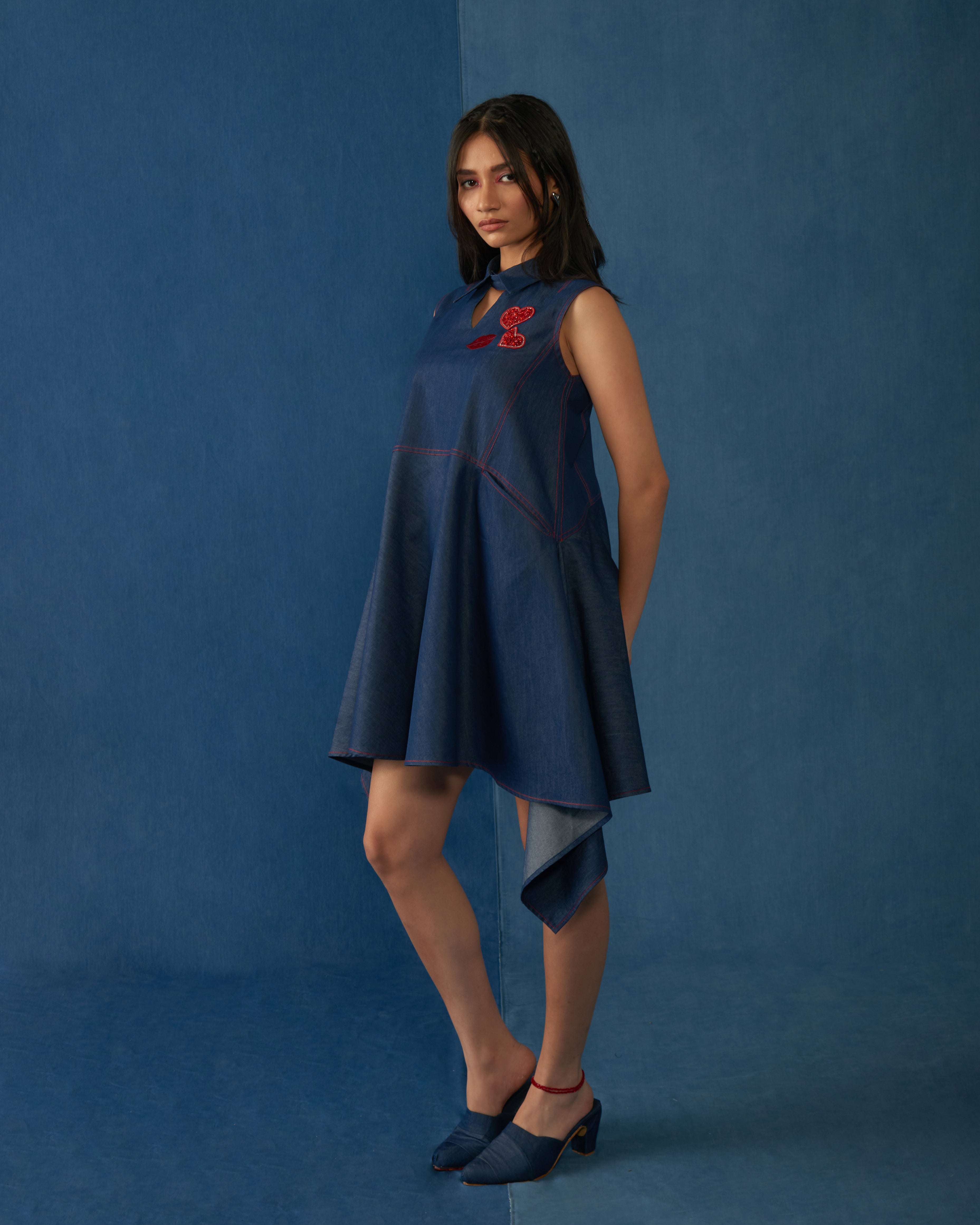 Love Language Dress Blue