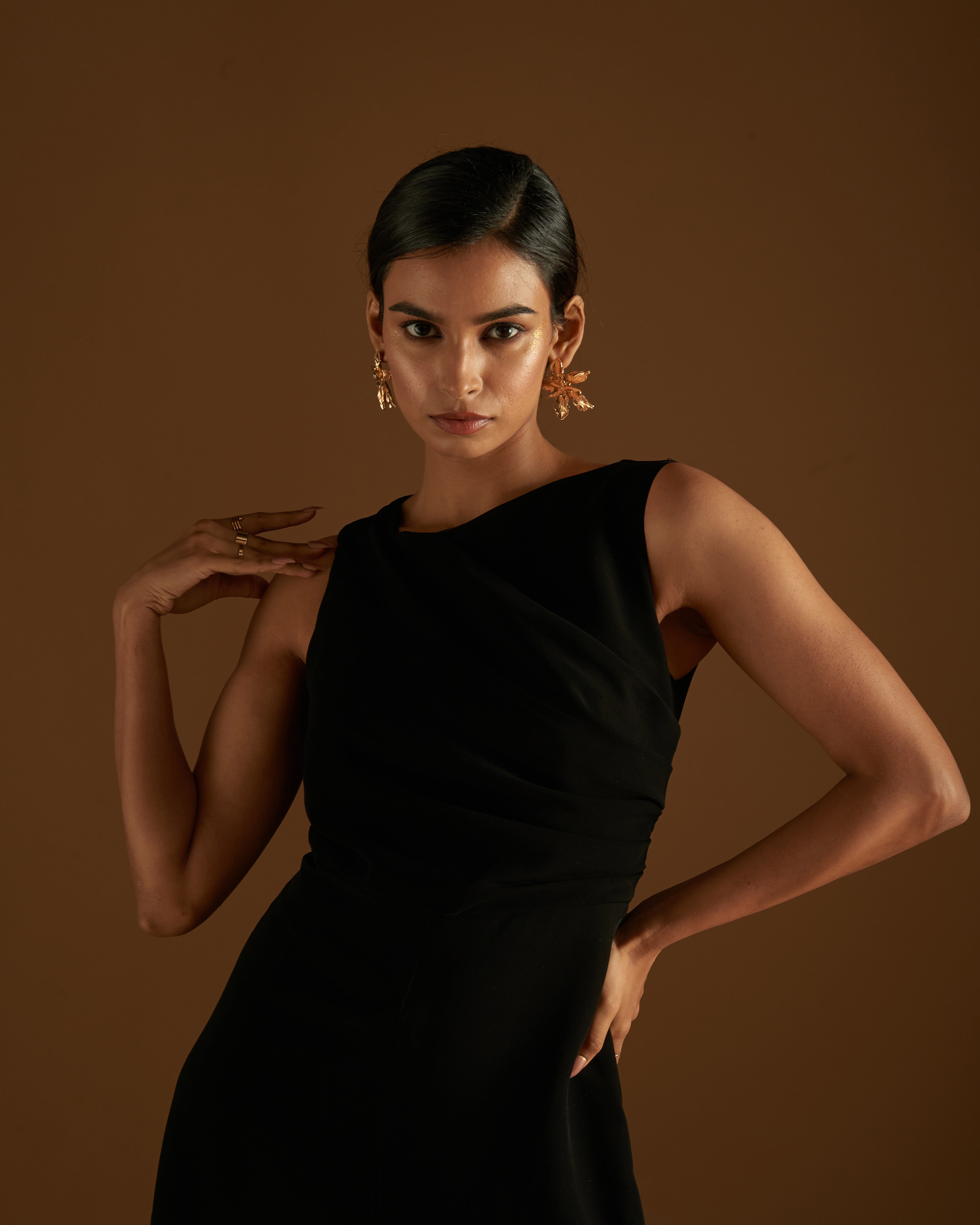 Rose Blossom Jumpsuit Black