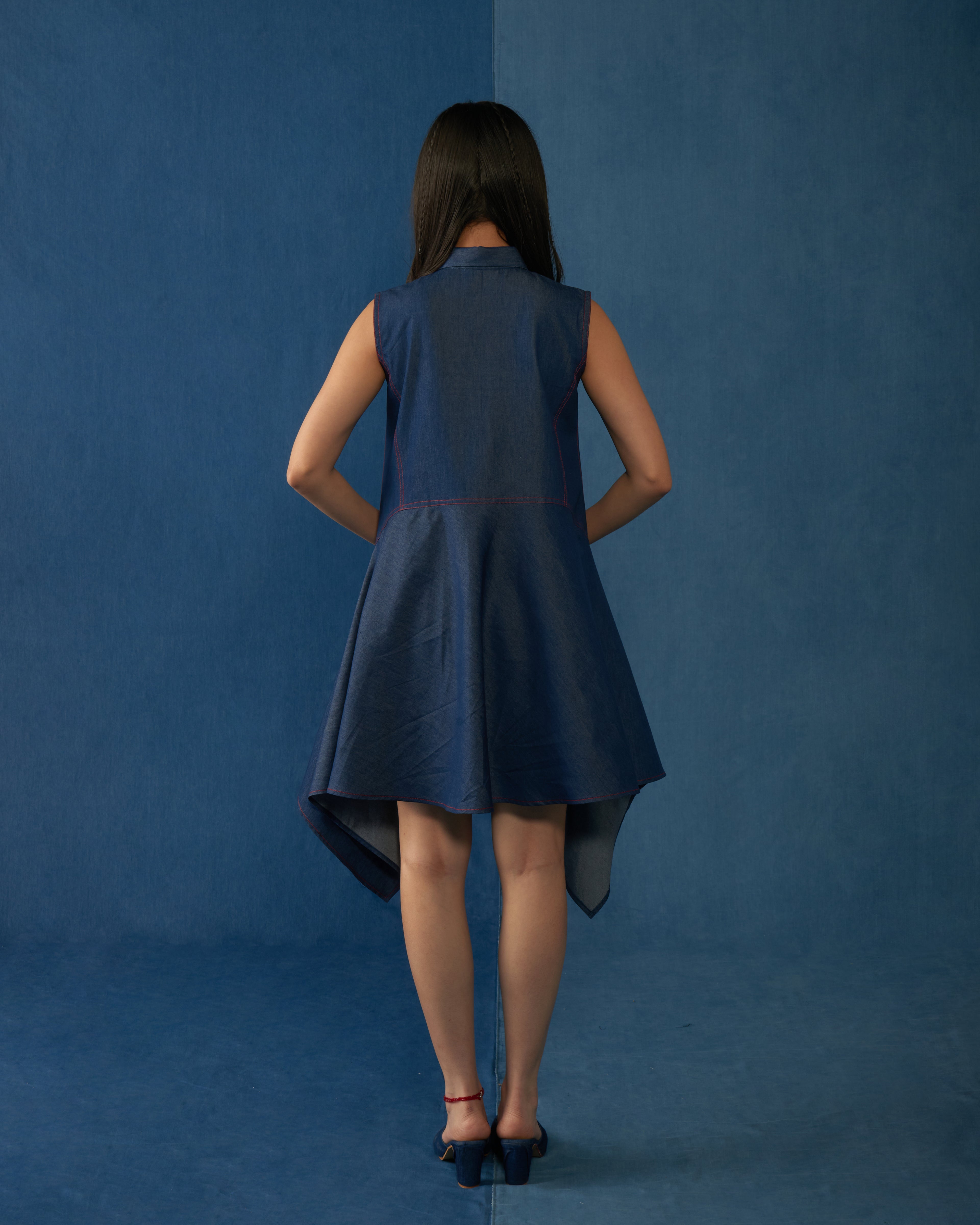 Love Language Dress Blue