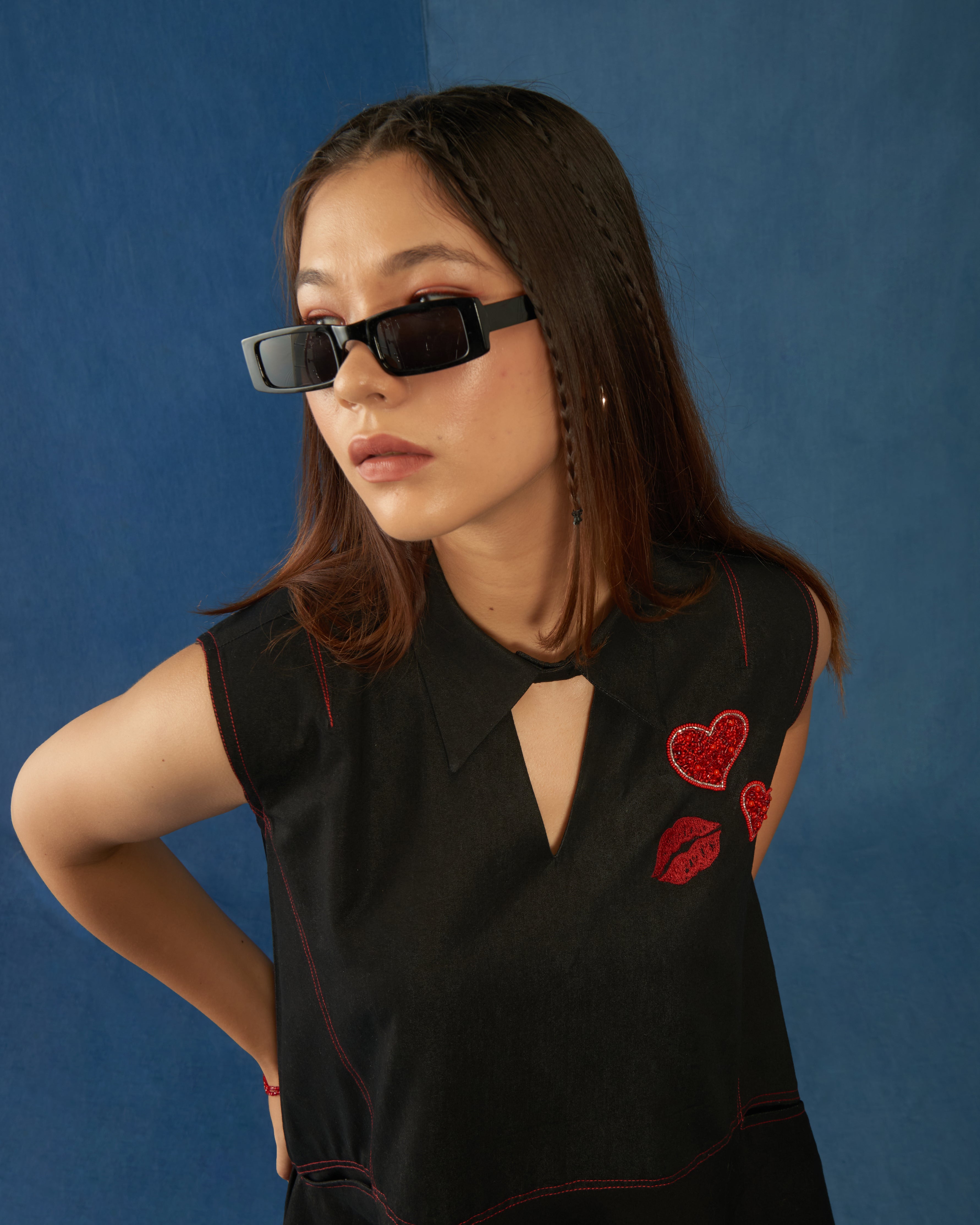 Love Language Dress Black