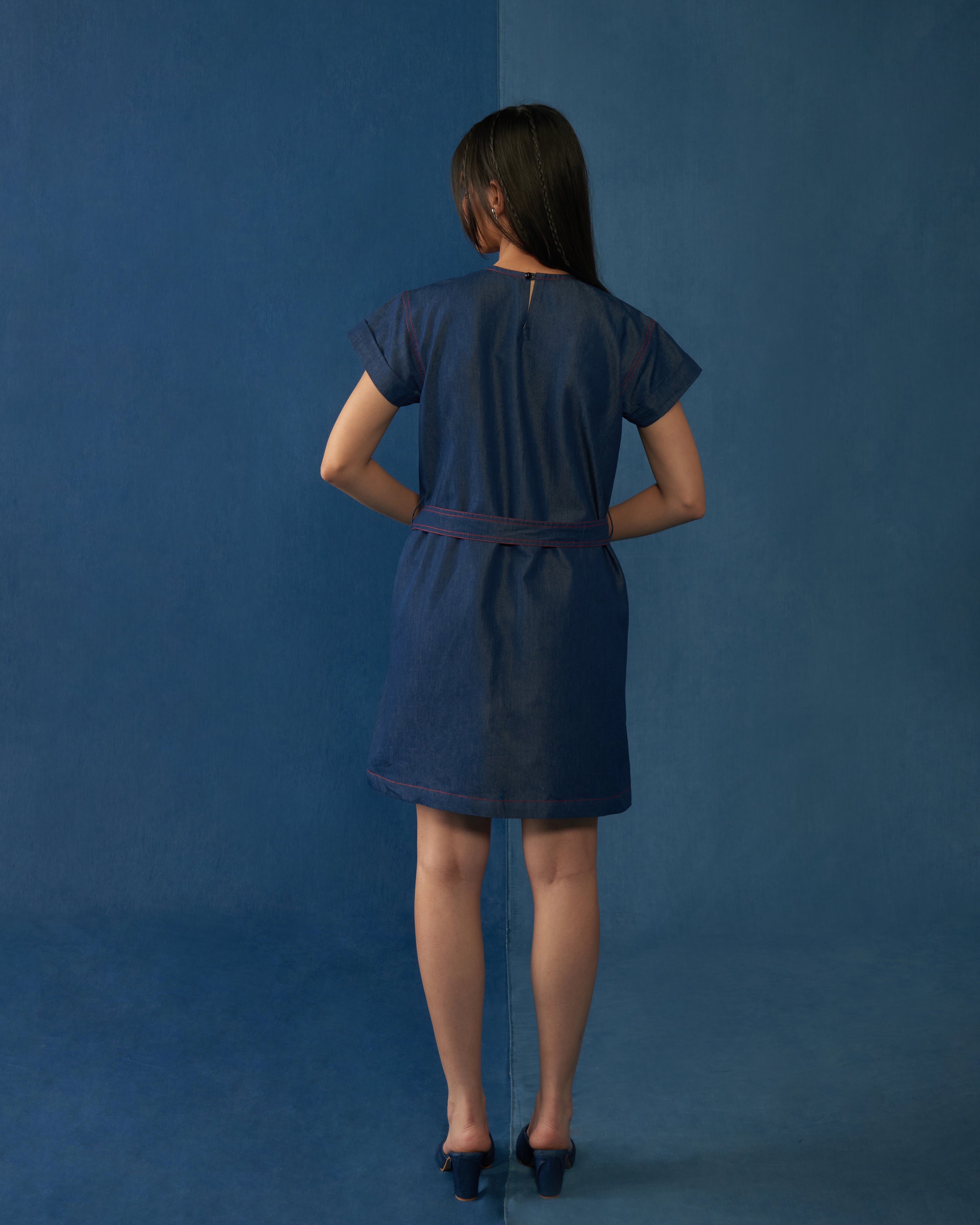 Love Letter Dress Blue