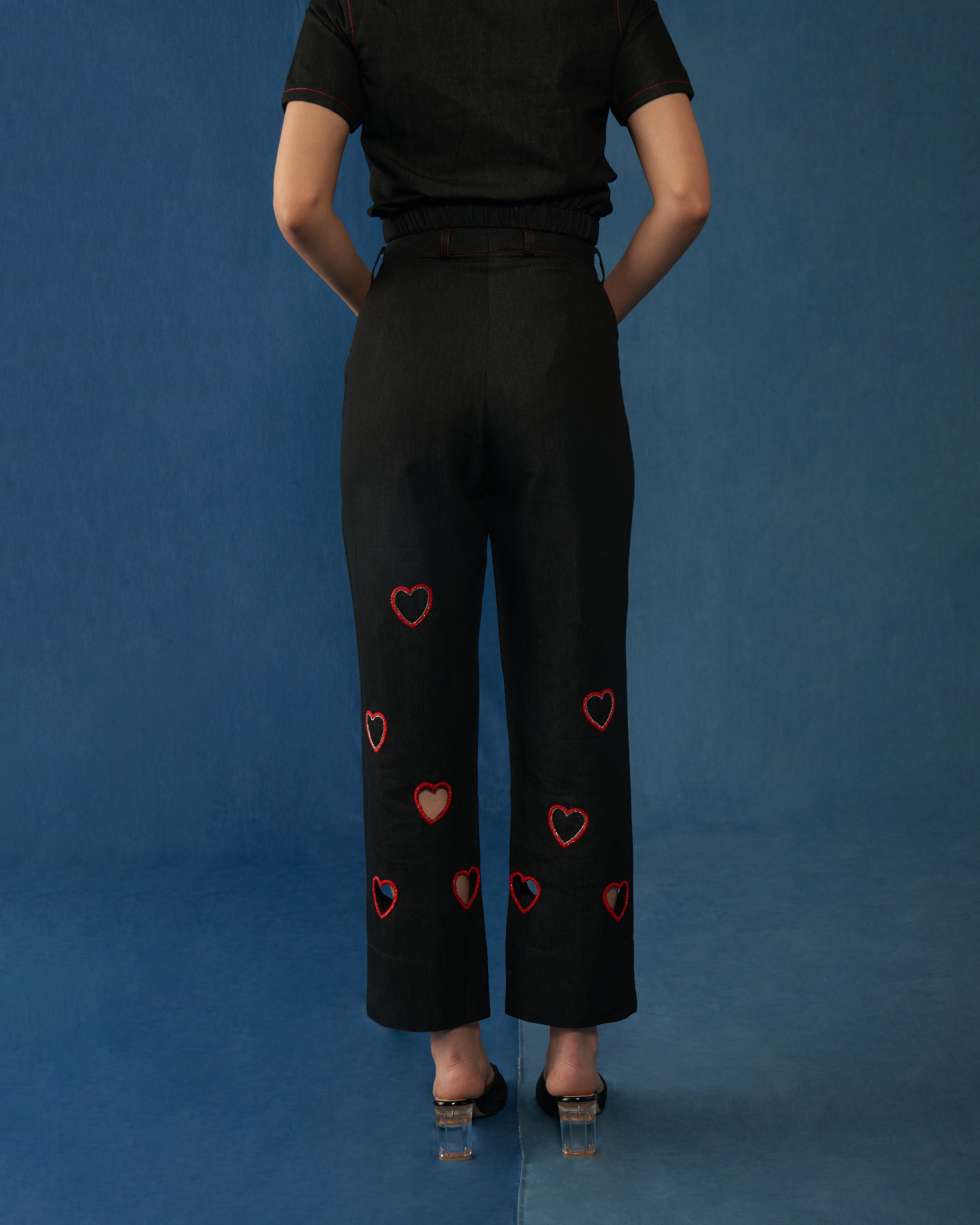 Love Letter Pants Black
