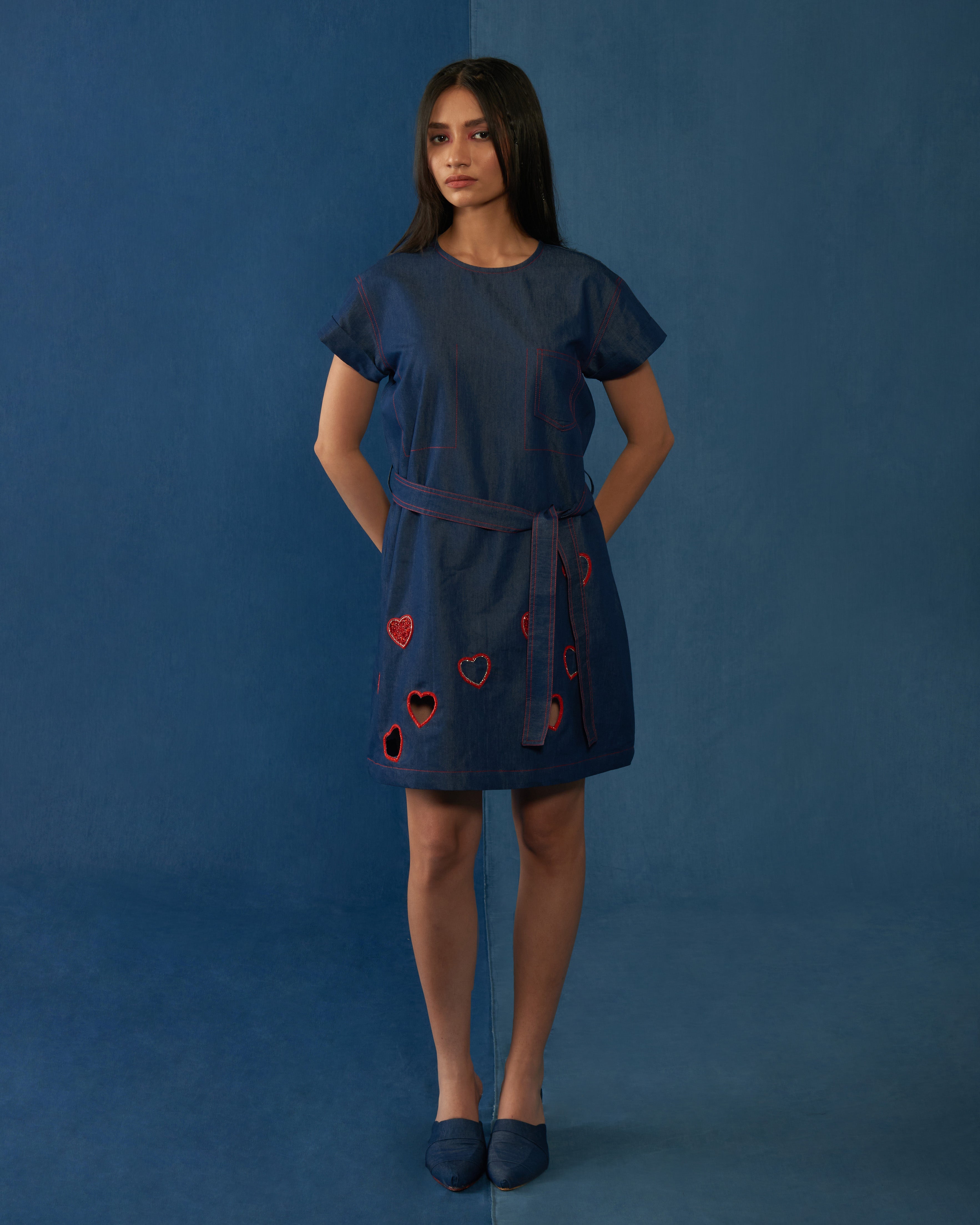 Love Letter Dress Blue