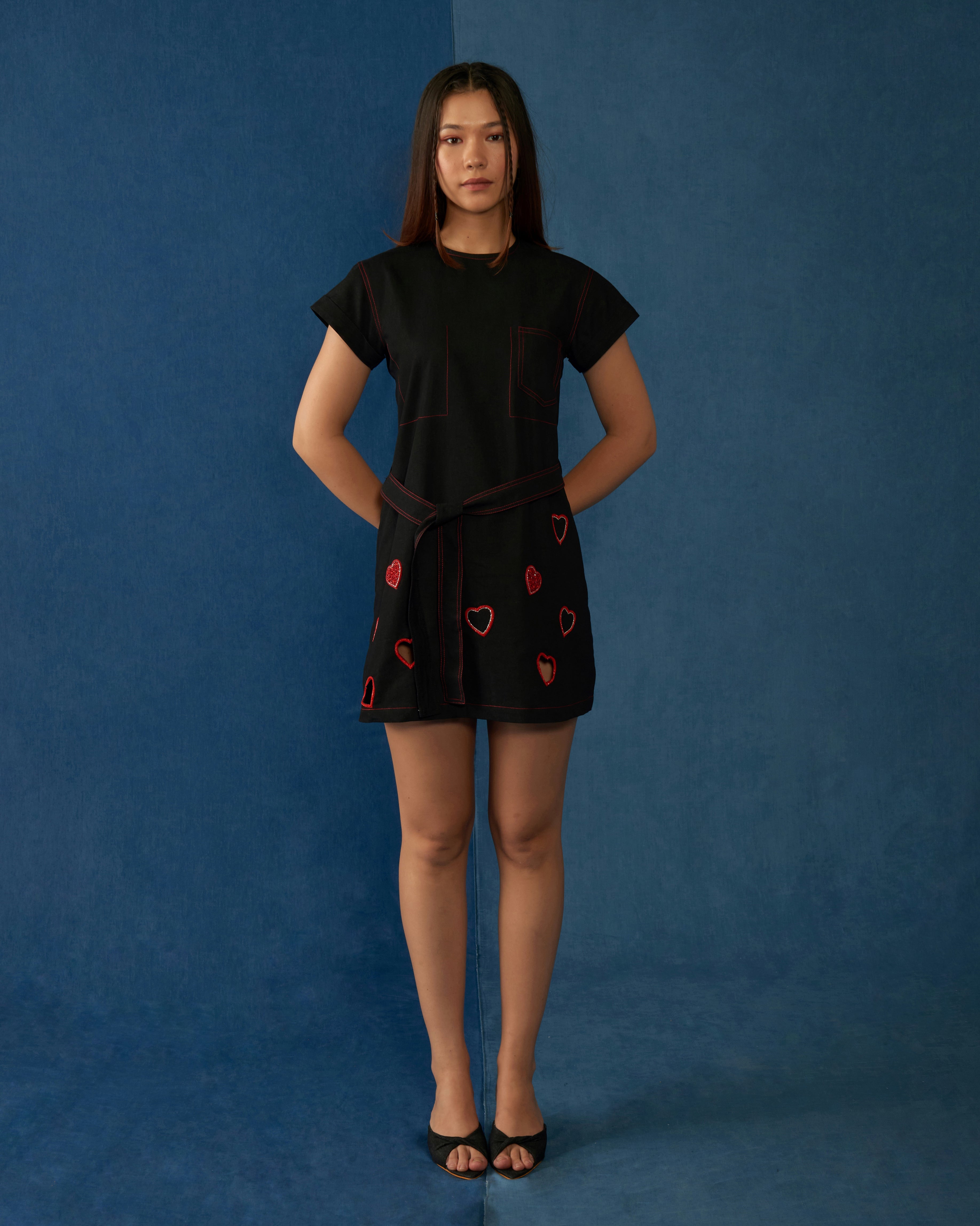 Love Letter Dress Black