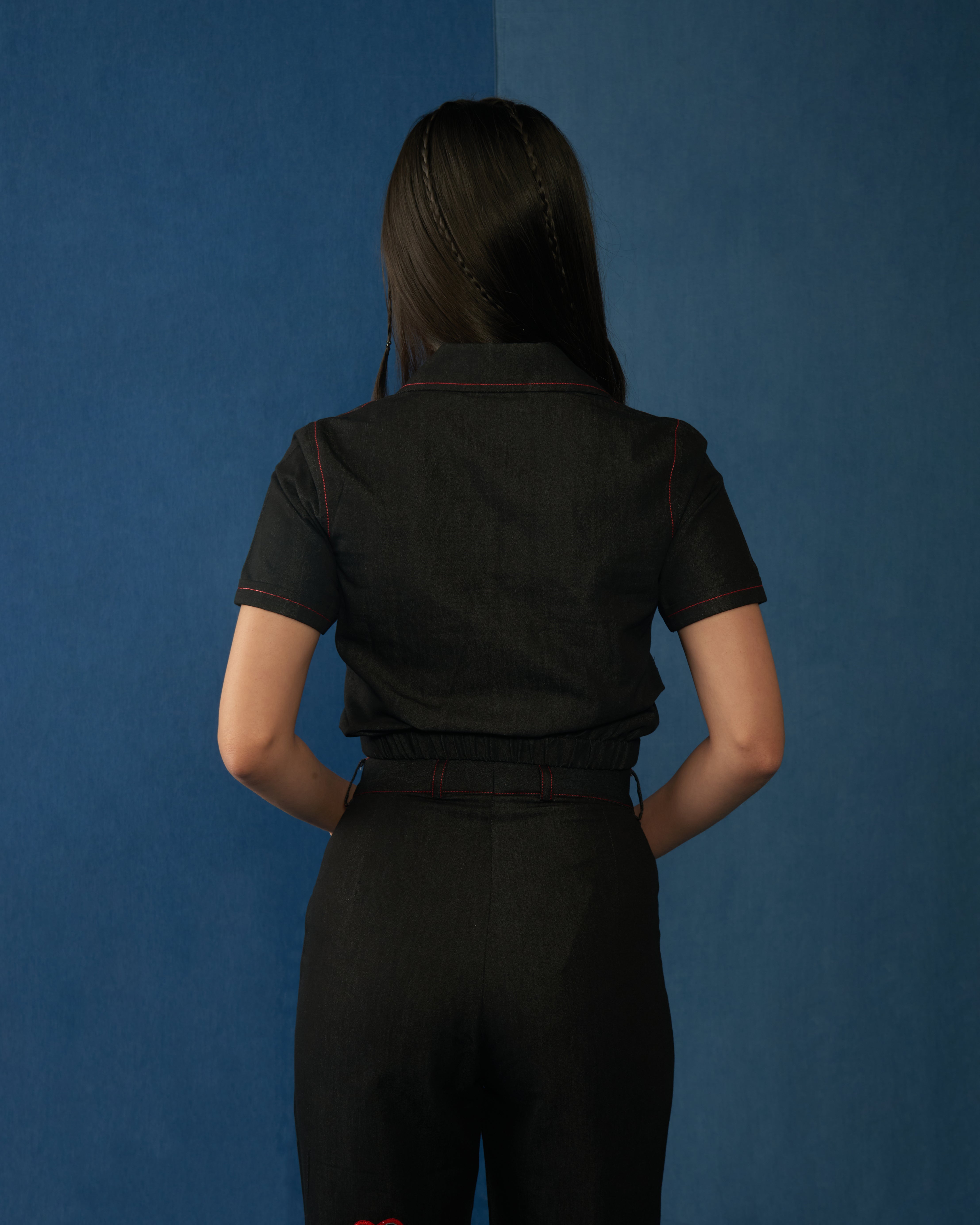 Love Letter Top Black