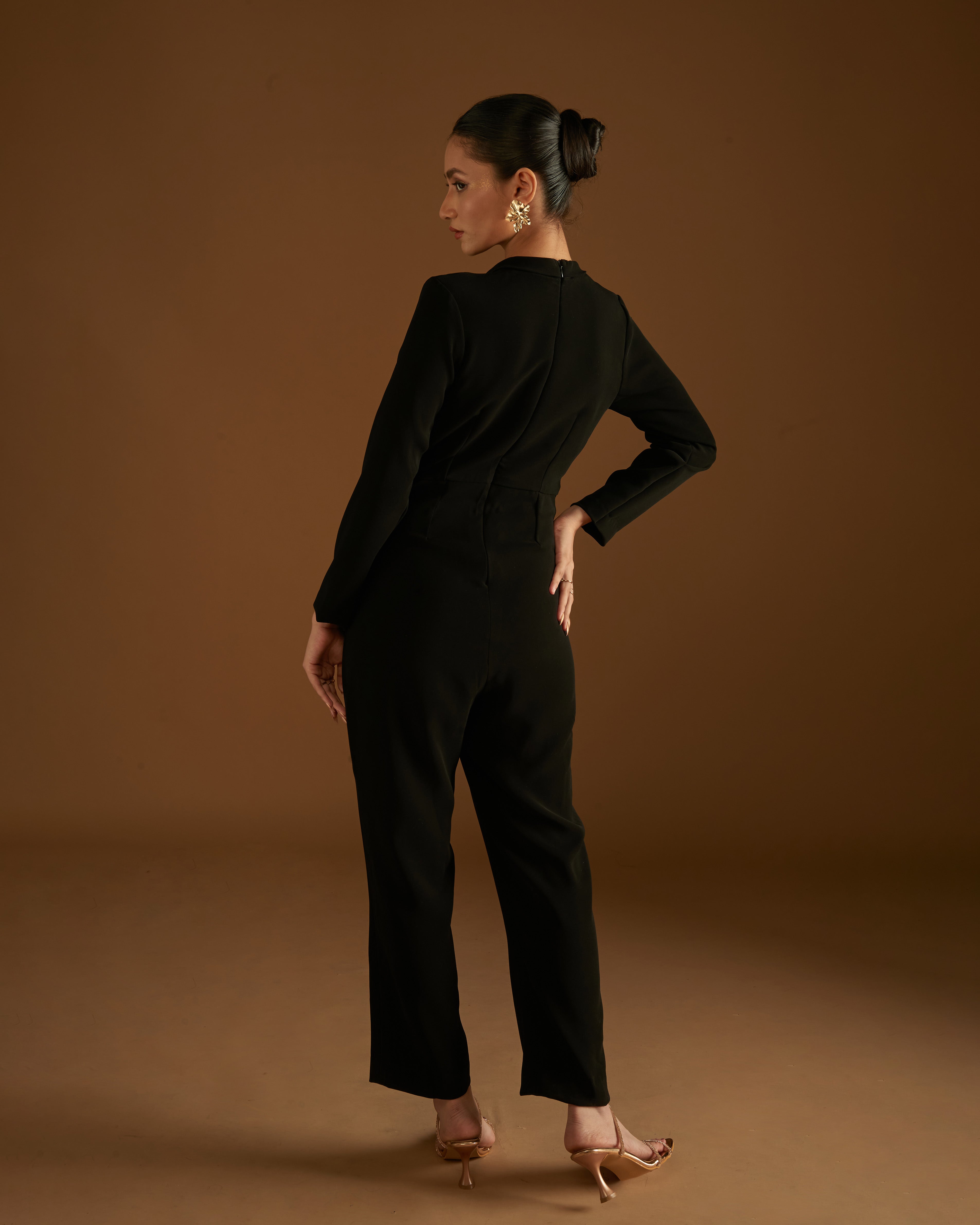 Rose in Bloom Jumpsuit Black
