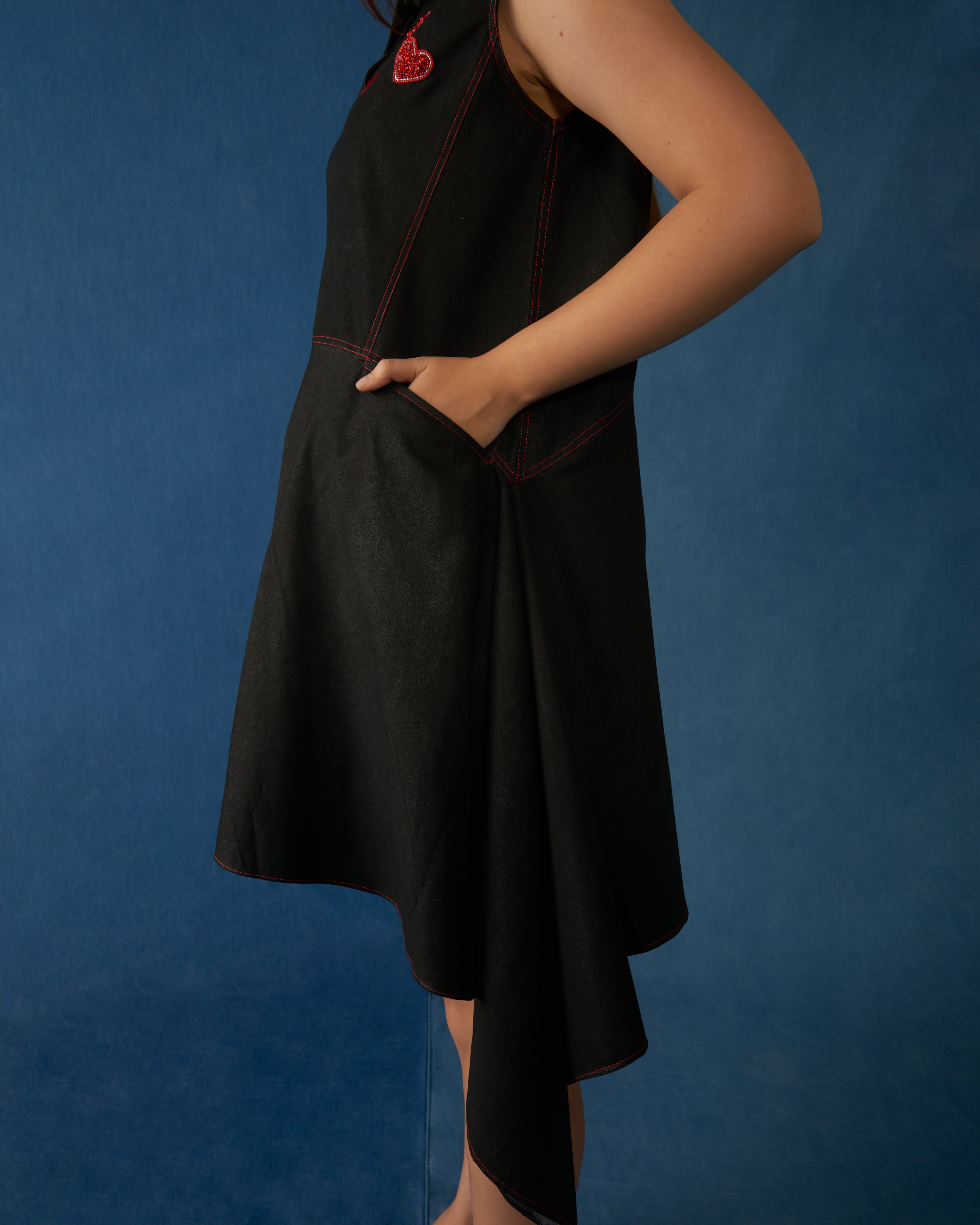 Love Language Dress Black