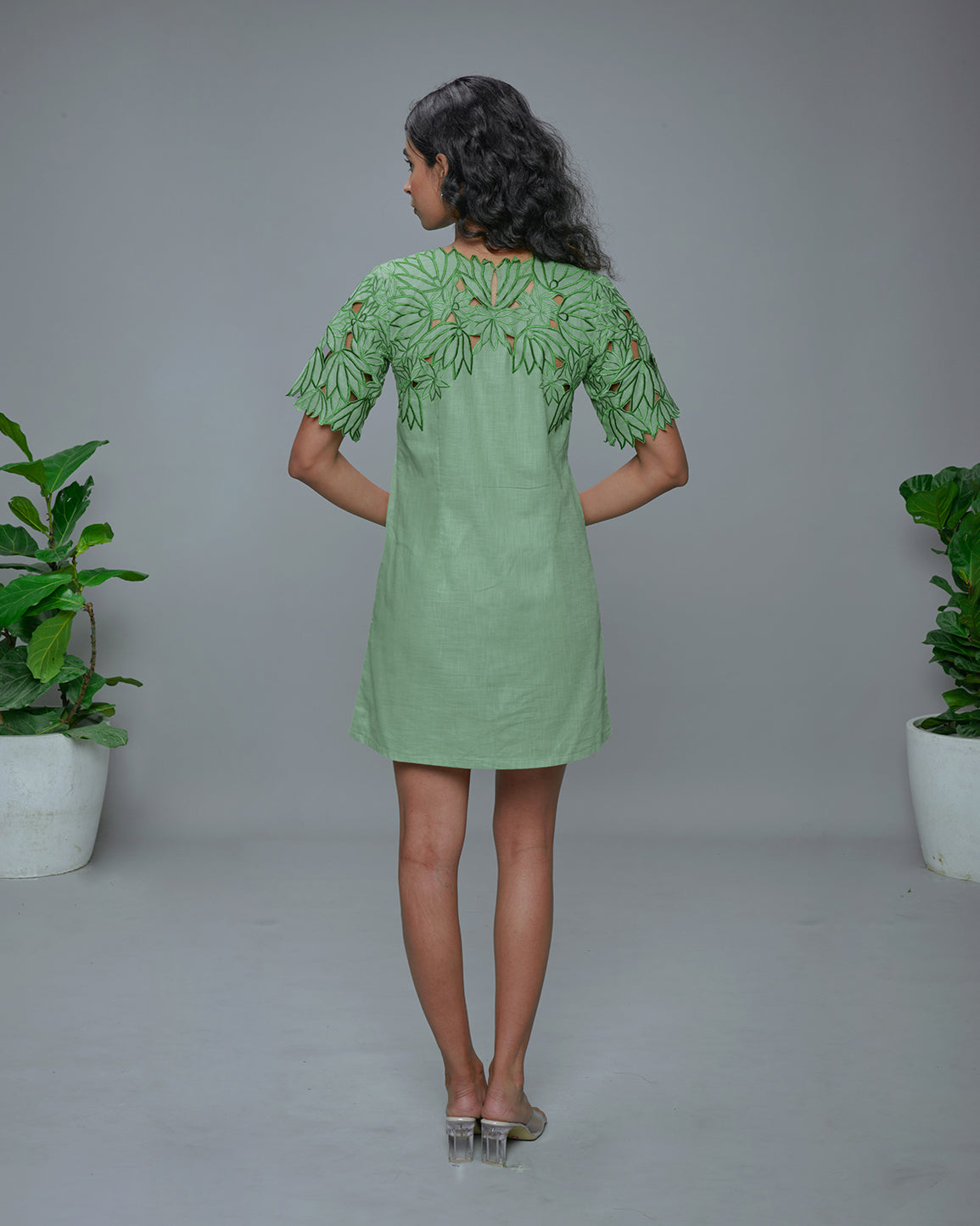 Foliage Dress Green